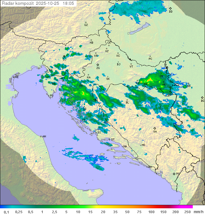 Padavine Hrvaška