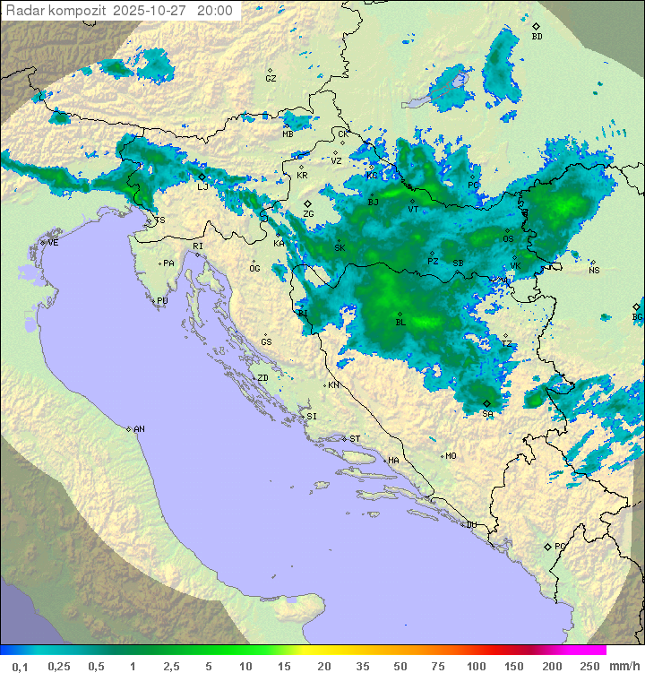 Padavine Hrvaška