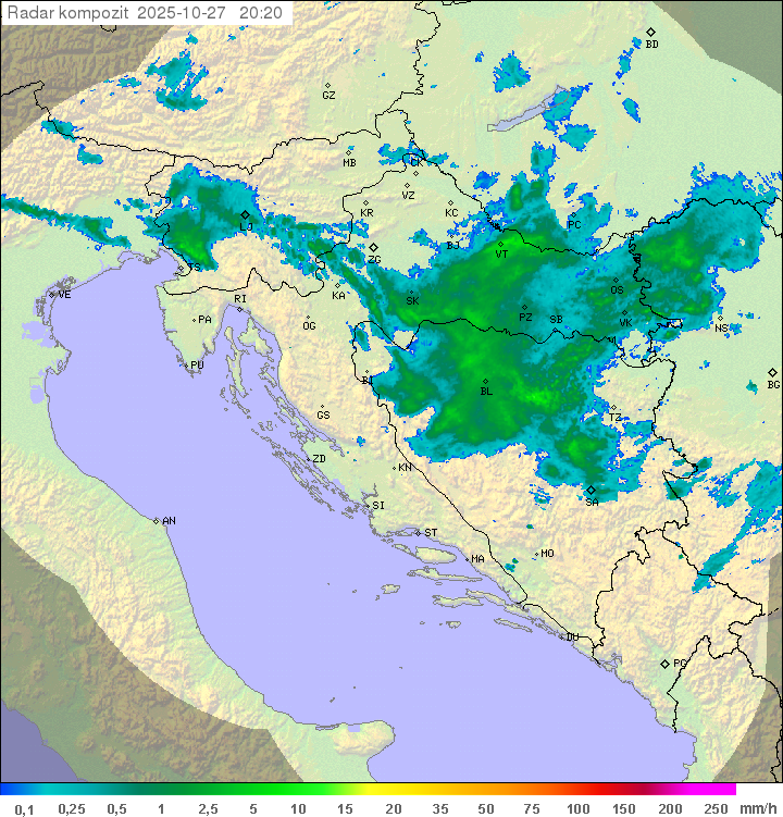 Padavine Hrvaška