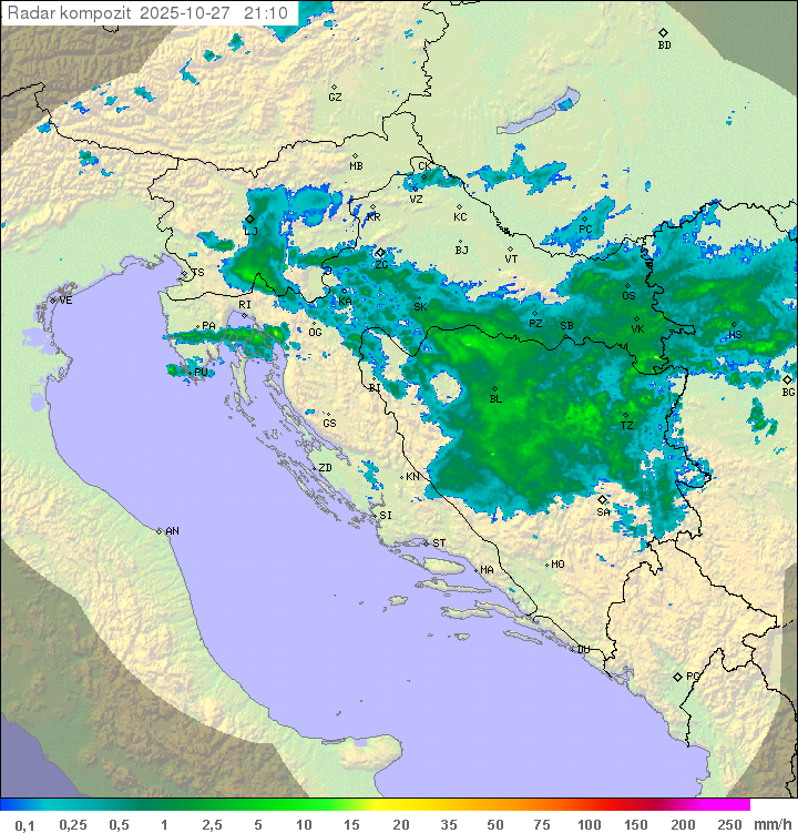 Padavine Hrvaška