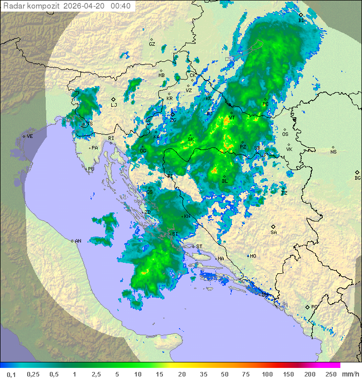 Niederschlag Kroatien