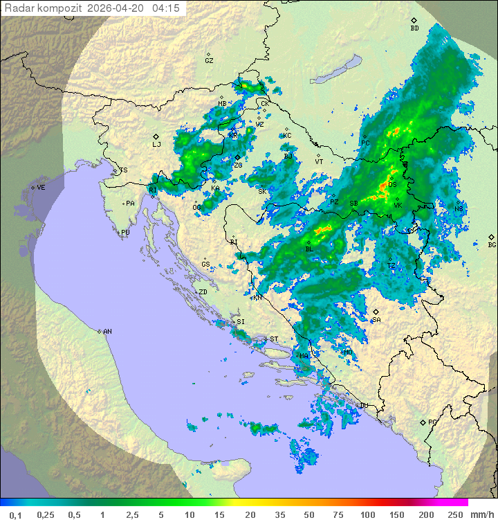Niederschlag Kroatien