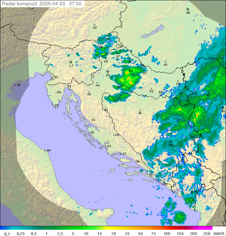 Niederschlag Kroatien
