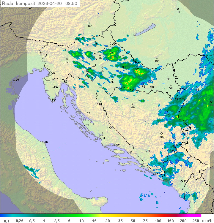 Niederschlag Kroatien