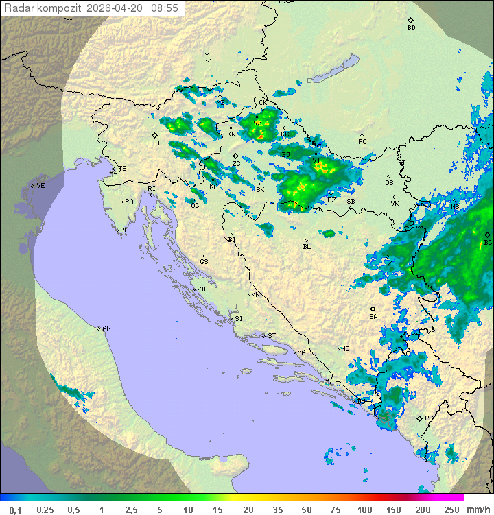Niederschlag Kroatien