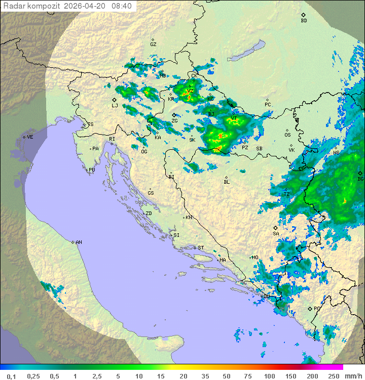 Niederschlag Kroatien