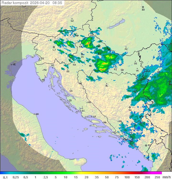 Niederschlag Kroatien