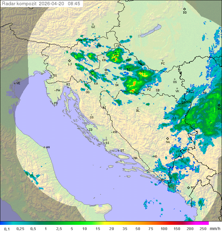 Niederschlag Kroatien