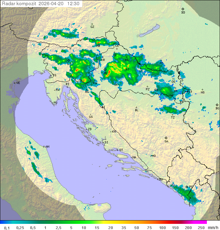 Niederschlag Kroatien