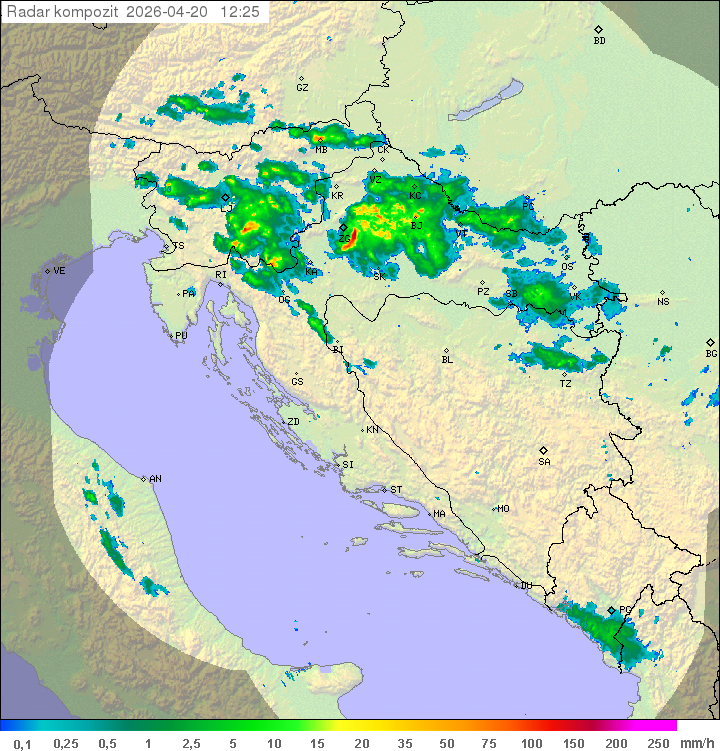 Niederschlag Kroatien