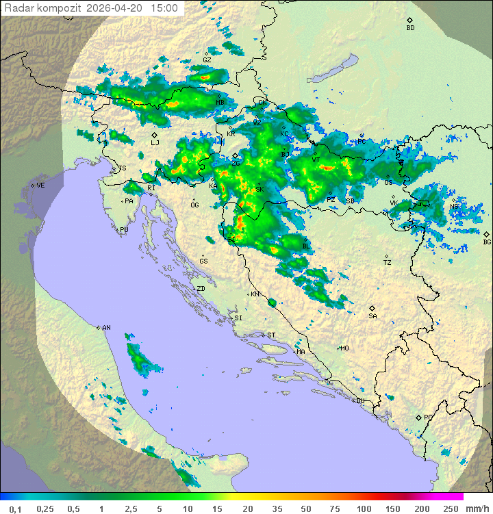 Niederschlag Kroatien