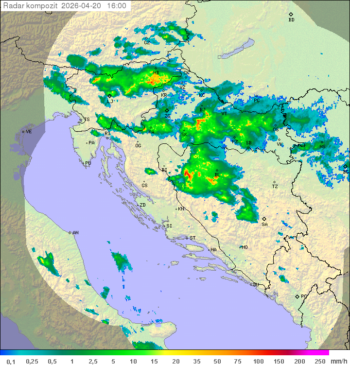 Niederschlag Kroatien