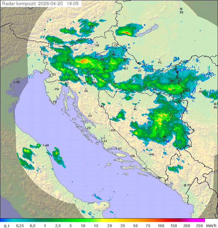 Niederschlag Kroatien