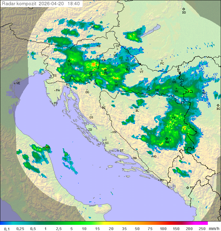 Niederschlag Kroatien