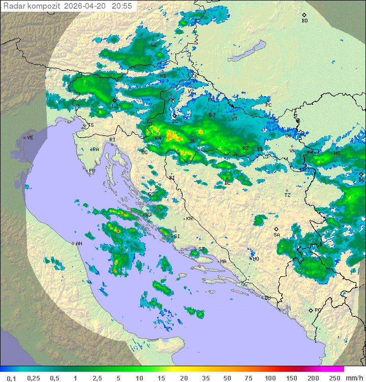 Niederschlag Kroatien