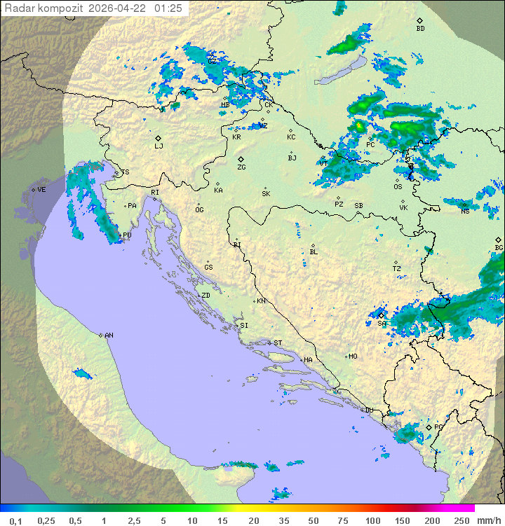 Niederschlag Kroatien