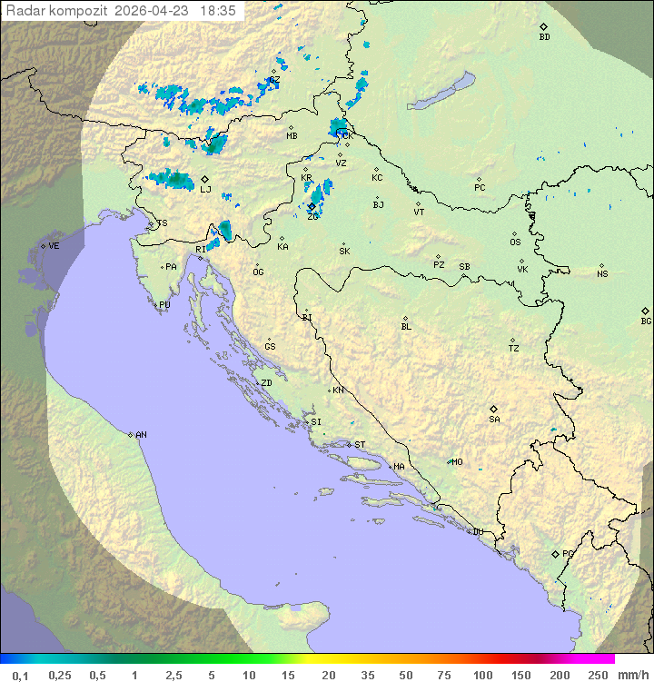 Niederschlag Kroatien