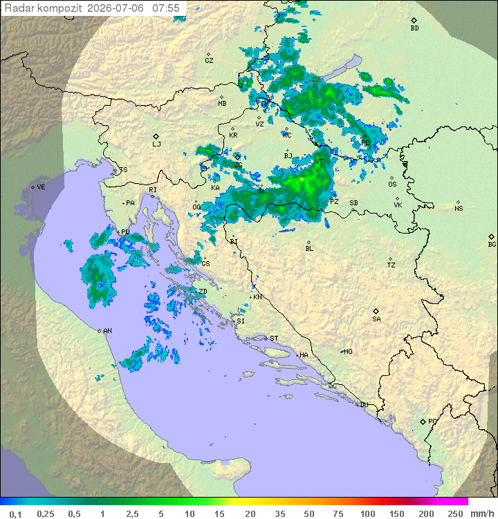 Padavine Hrvaška
