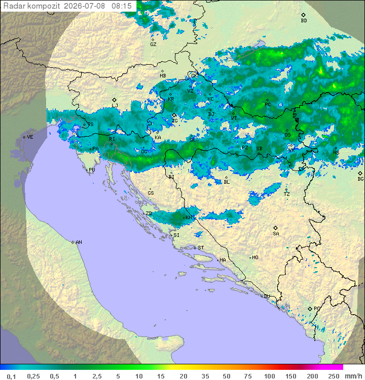 Padavine Hrvaška