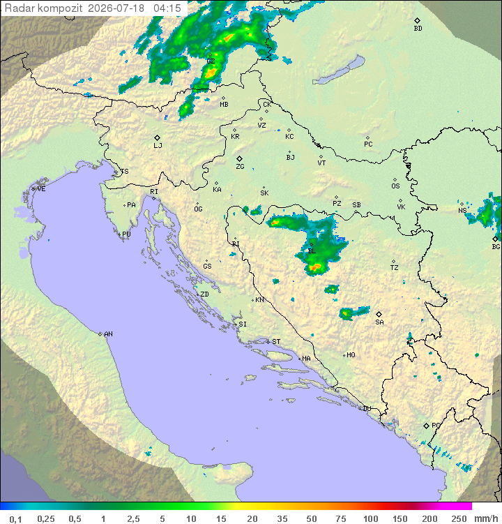 Padavine Hrvaška