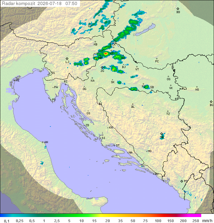 Padavine Hrvaška