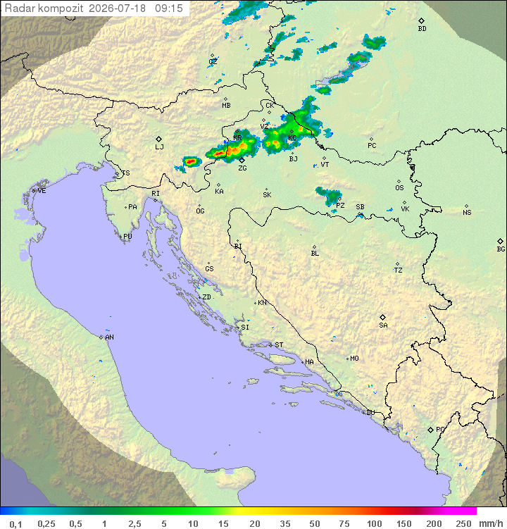 Padavine Hrvaška