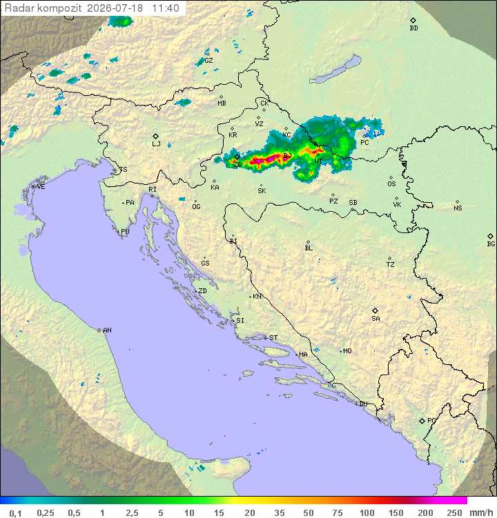 Padavine Hrvaška