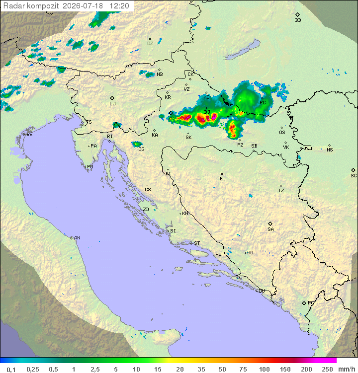 Padavine Hrvaška
