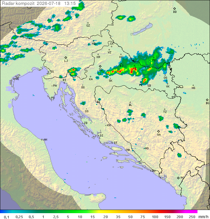 Padavine Hrvaška