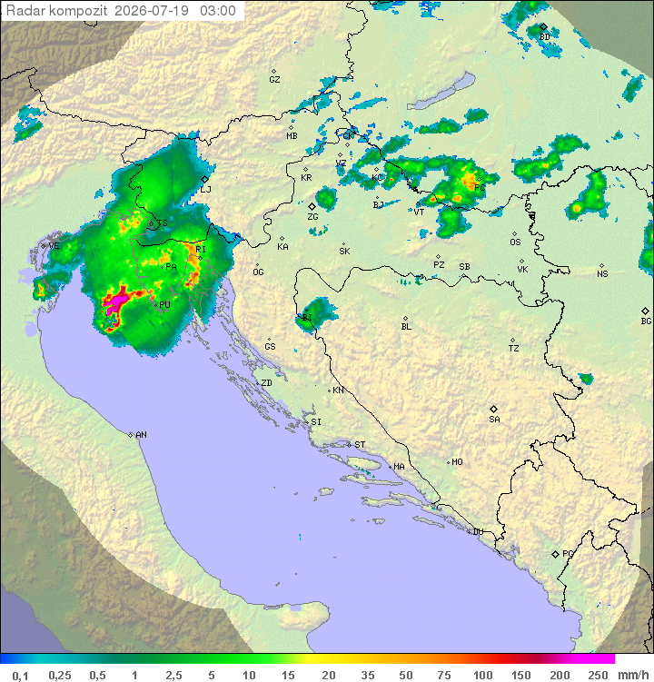 Padavine Hrvaška