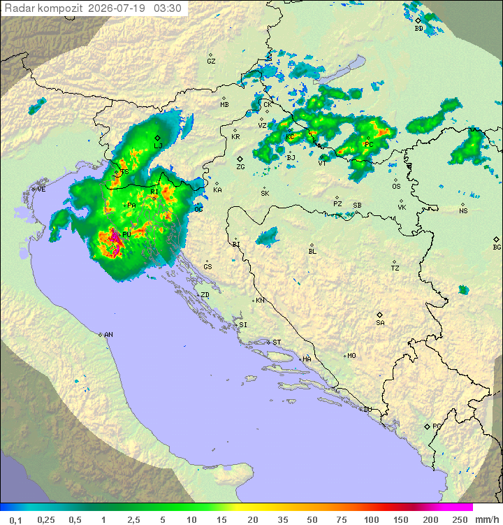 Padavine Hrvaška