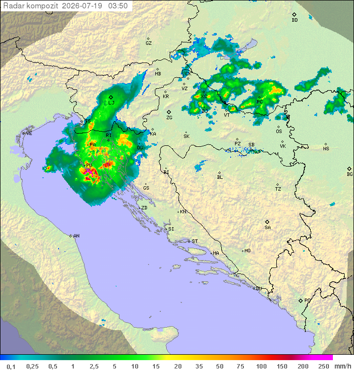 Padavine Hrvaška