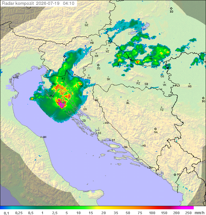 Padavine Hrvaška