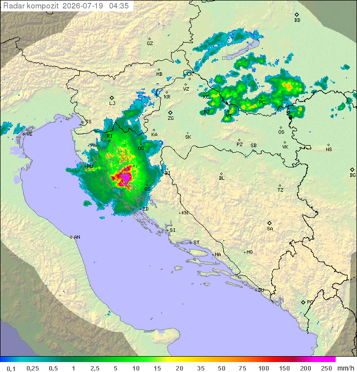 Padavine Hrvaška