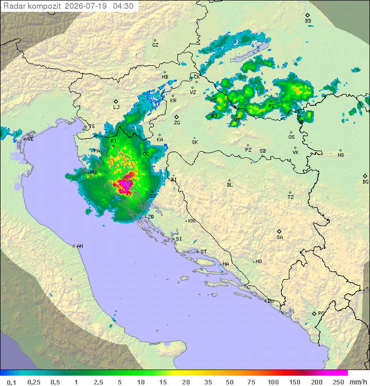 Padavine Hrvaška