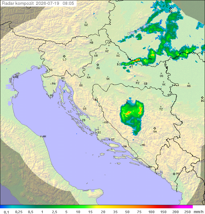 Padavine Hrvaška