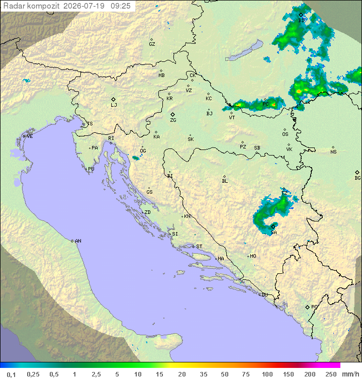 Padavine Hrvaška