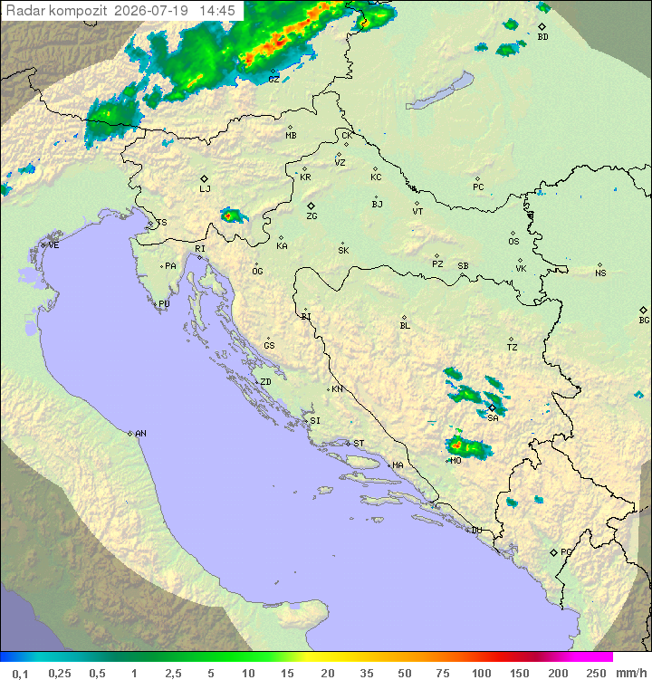 Padavine Hrvaška