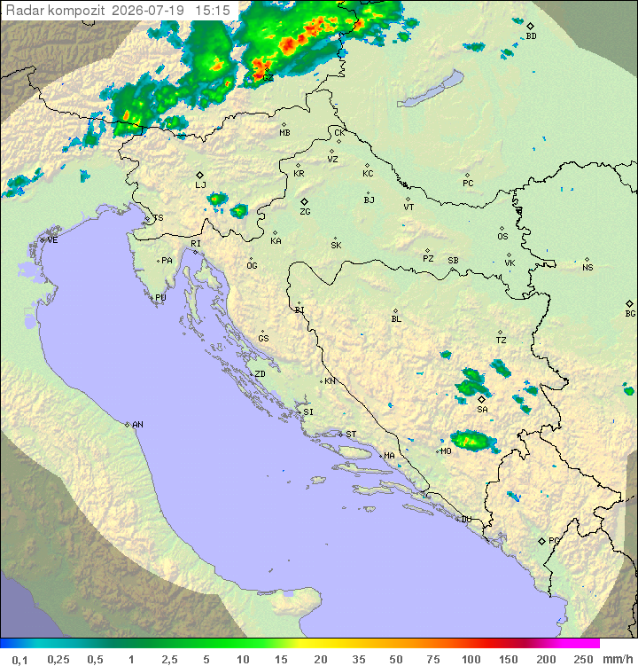 Padavine Hrvaška