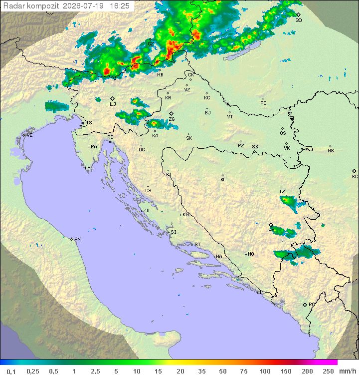 Padavine Hrvaška