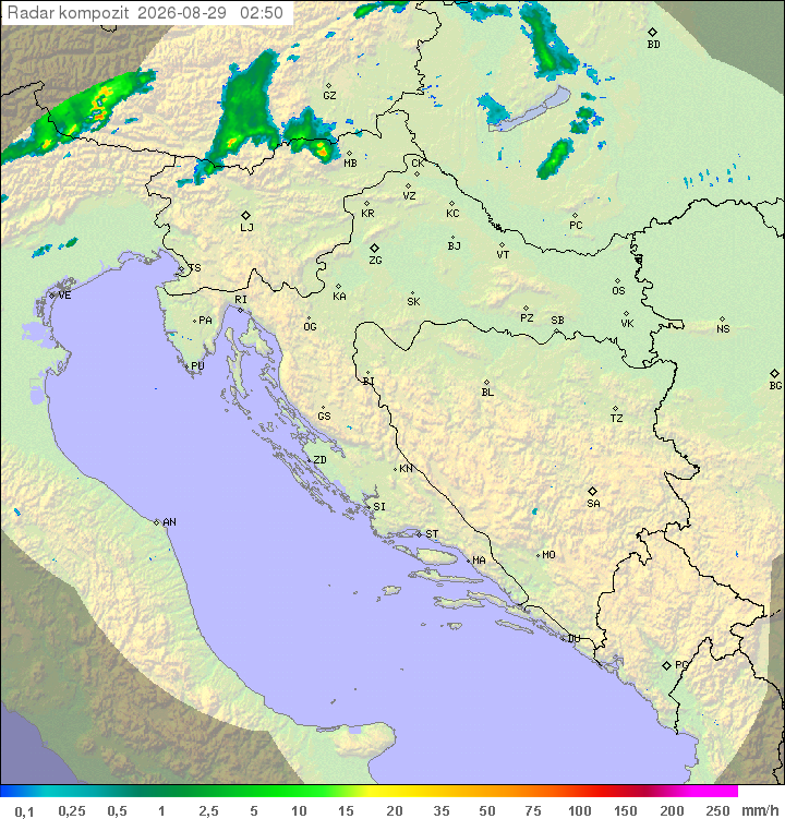 Padavine Hrvaška