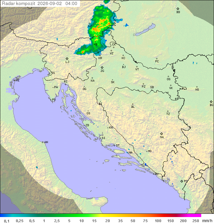 Padavine Hrvaška