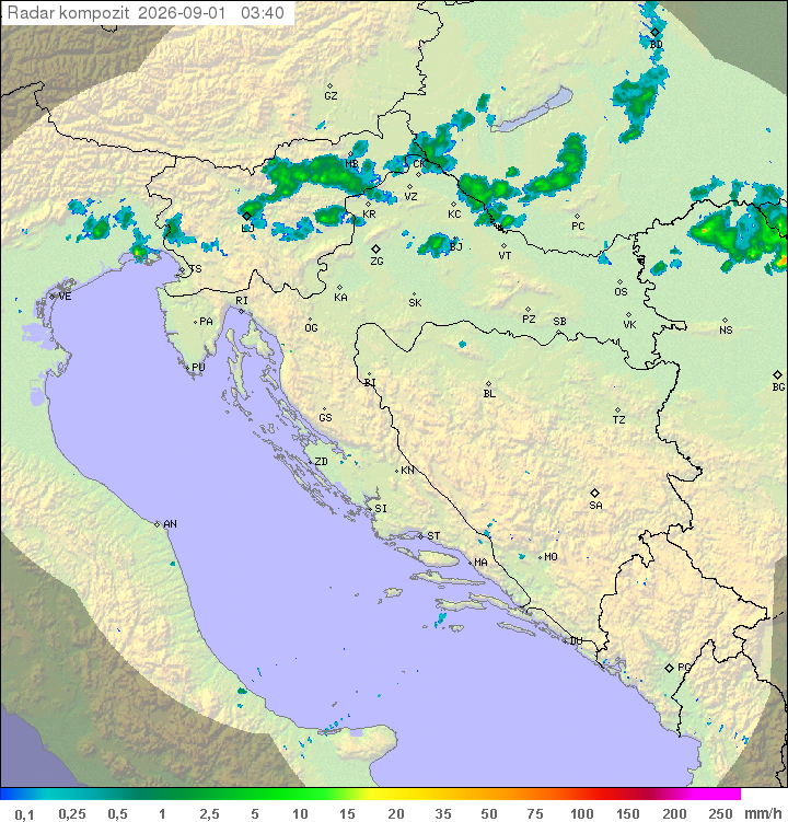 Padavine Hrvaška