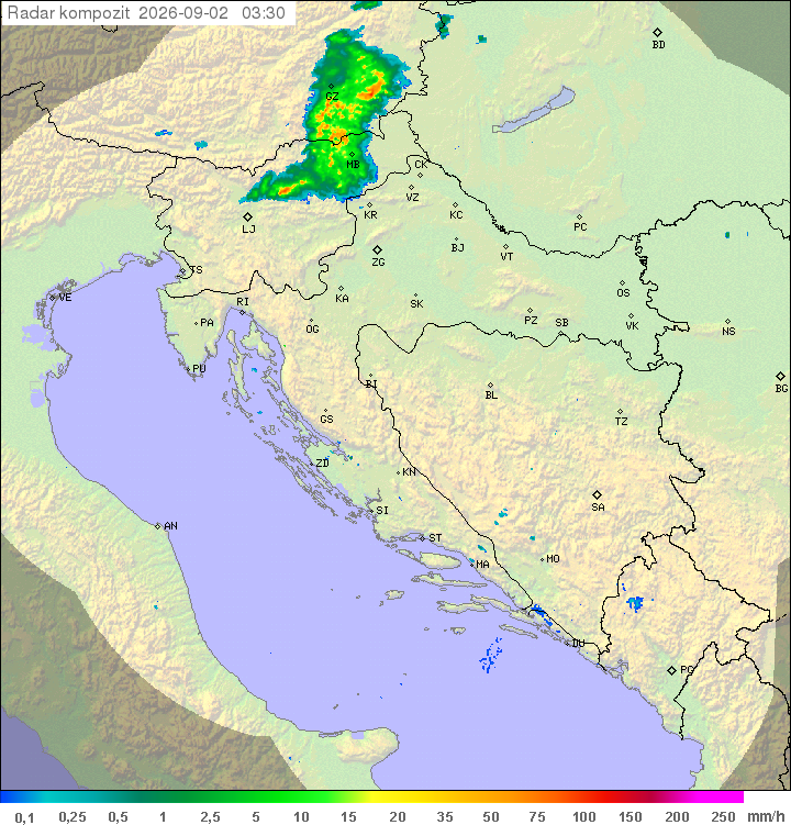 Padavine Hrvaška