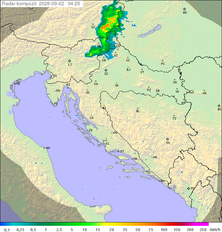 Padavine Hrvaška