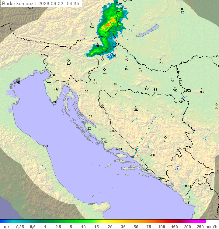 Padavine Hrvaška