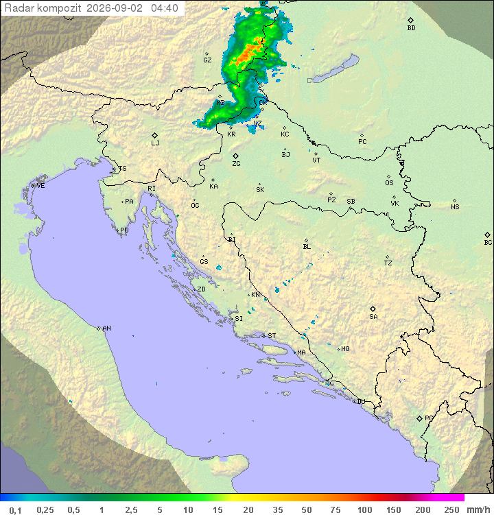 Padavine Hrvaška
