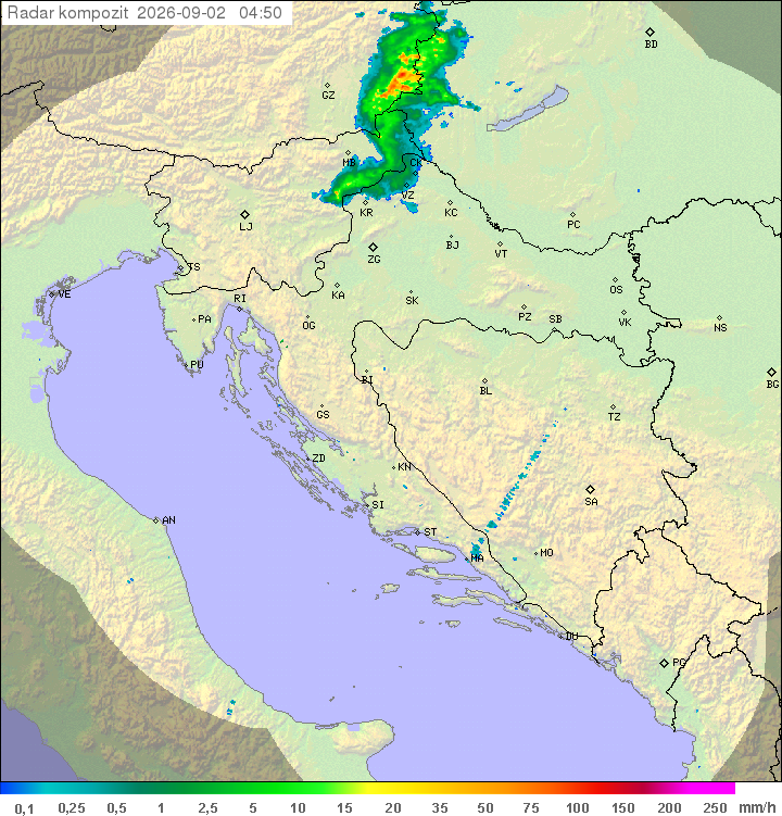 Padavine Hrvaška