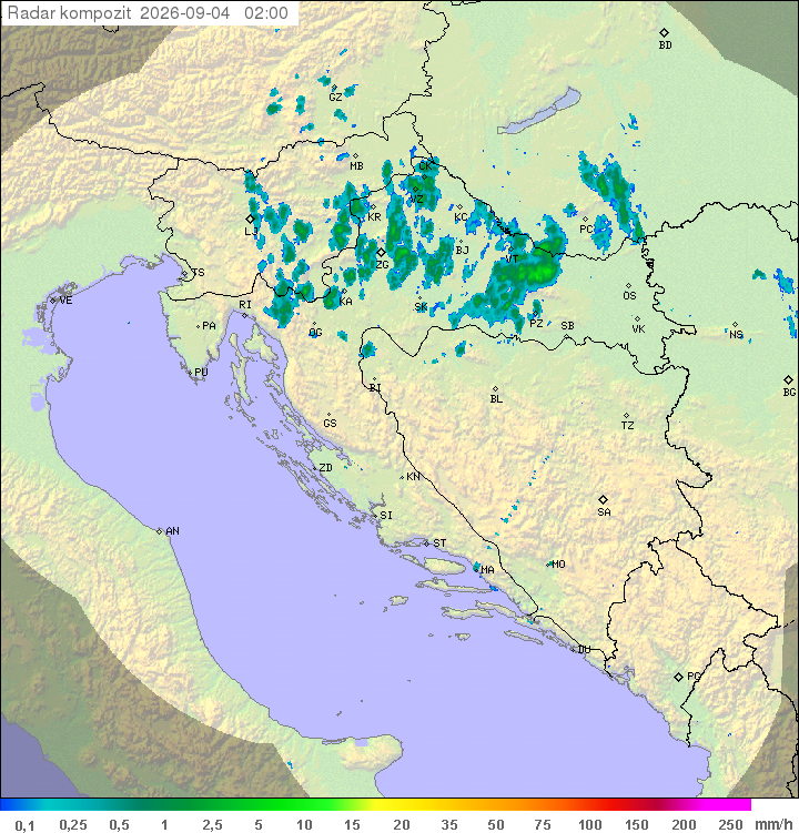 Padavine Hrvaška