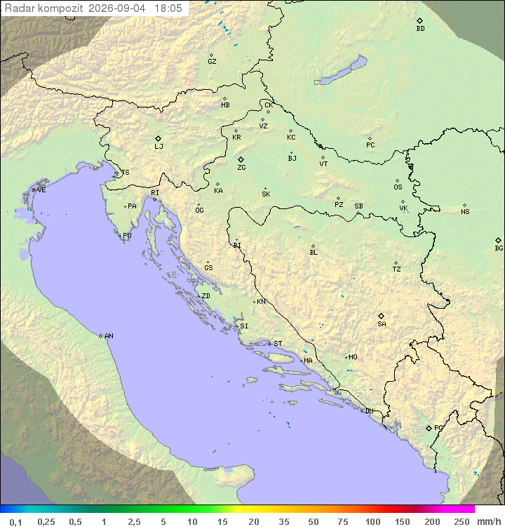 Niederschlag Kroatien